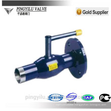 thread cast steel wafer type flanged ball valve